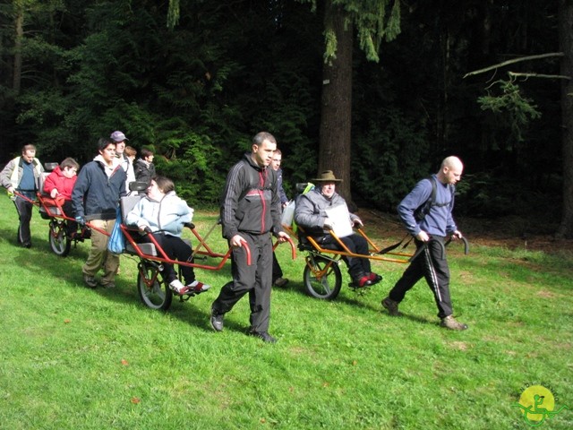 randonnée sportive avec joëlettes, Tervuren, 2012